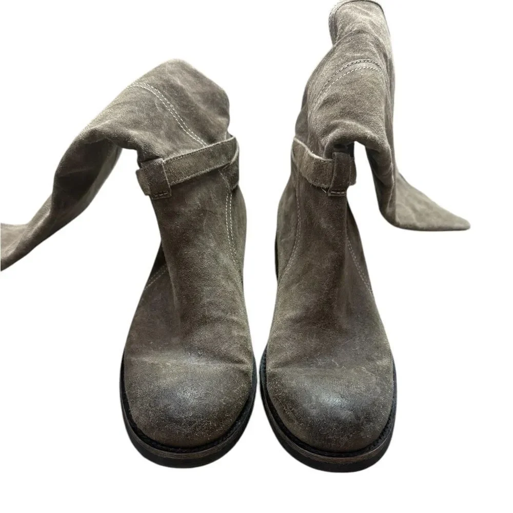 Franco Leather Suede Riding Boots